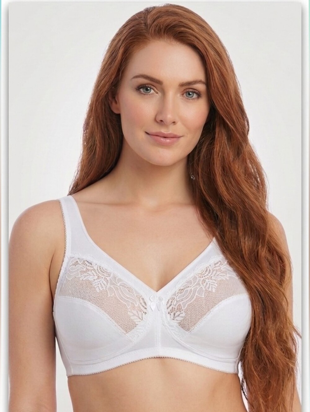 Glamorise MagicLift Non-Wired Minimizer Bra - White - 42DD